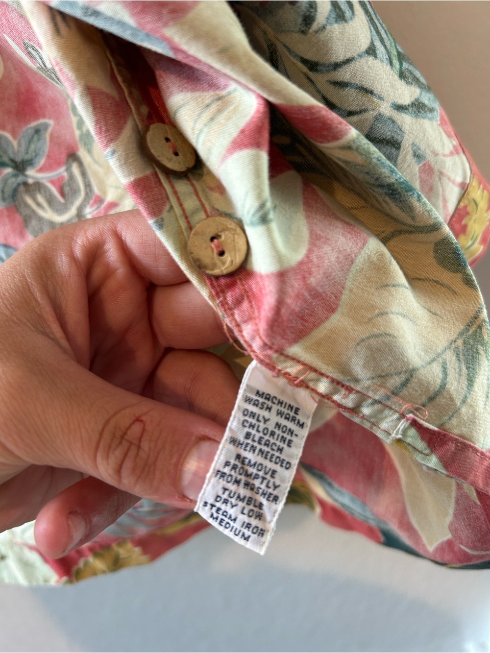 Vintage Polo by Ralph Lauren Medium Caldwell 100% Cotton Hawaiian Shirt EUC - Picture 6 of 7